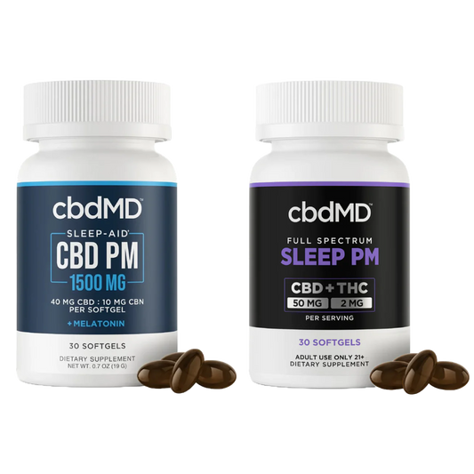 cbdMD CBD Sleep Softgels - 1500MG (Broad or Full Spectrum)
