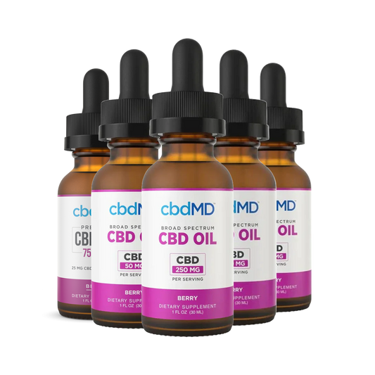 cbdMD Broad Spectrum CBD Drops - Berry Flavor